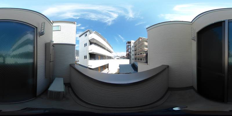 パノラマ画像バルコニー