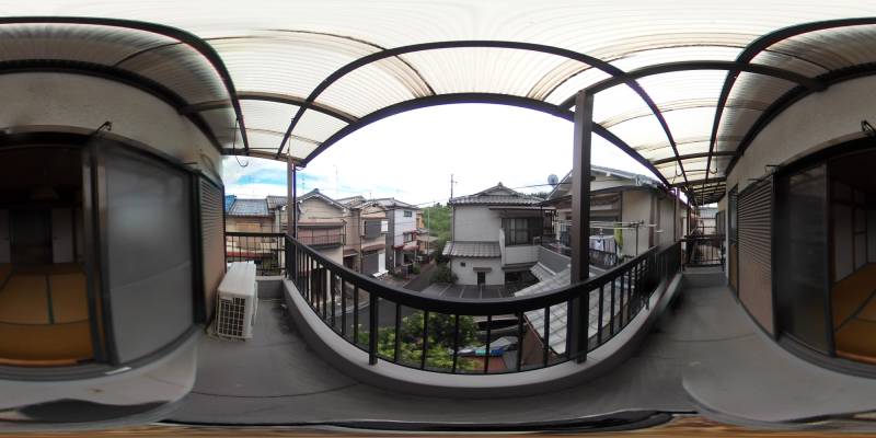 パノラマ画像バルコニー