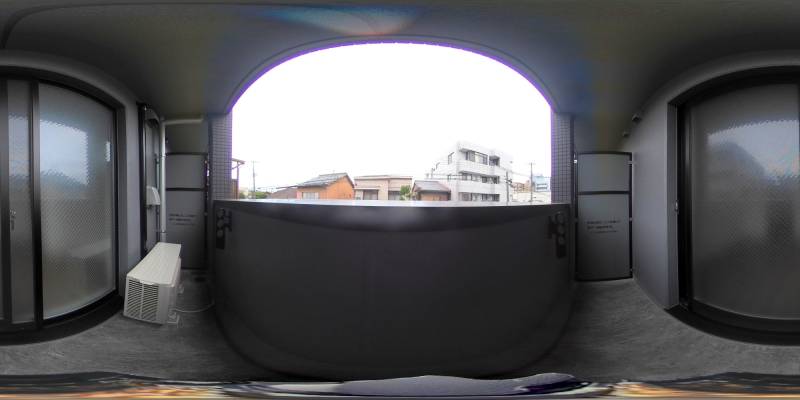 パノラマ画像バルコニー