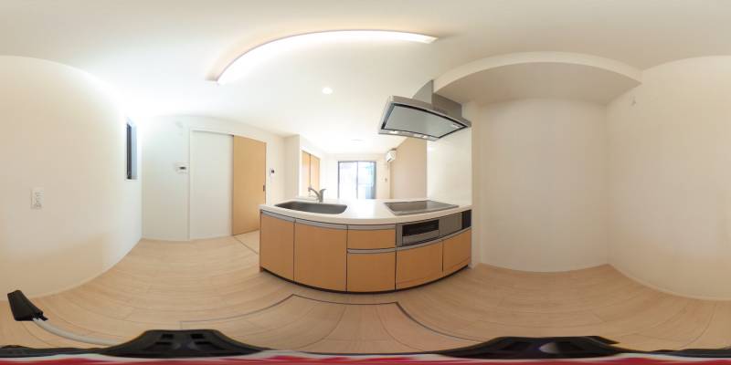 パノラマ画像キッチン
