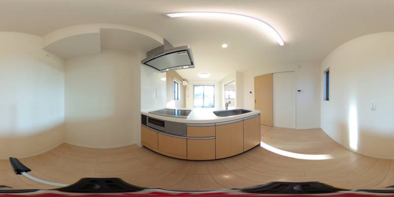 パノラマ画像キッチン