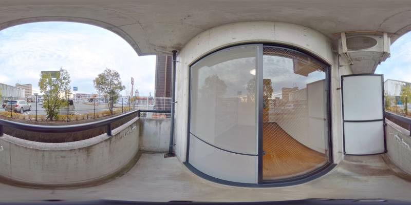 パノラマ画像バルコニー