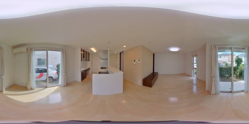 パノラマ画像リビング