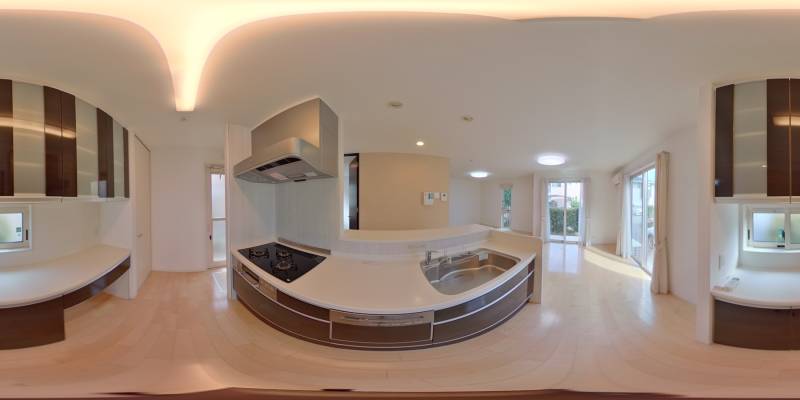 パノラマ画像キッチン