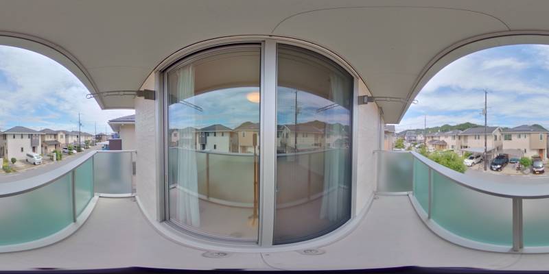 パノラマ画像バルコニー