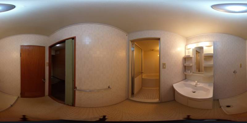 パノラマ画像洗面室