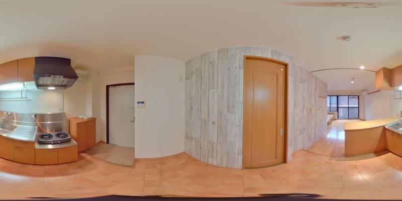 パノラマ画像キッチン