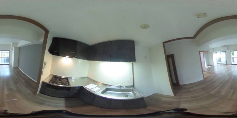 パノラマ画像キッチン