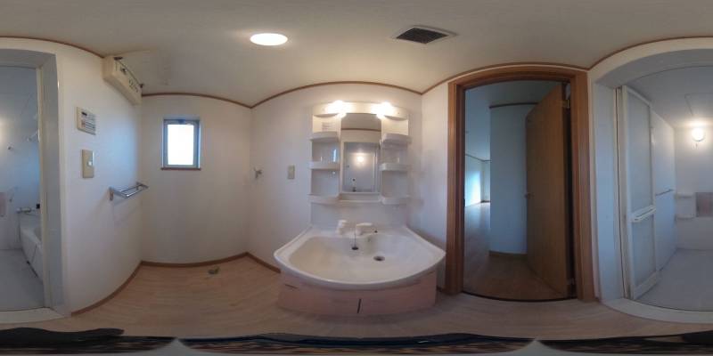 パノラマ画像洗面所