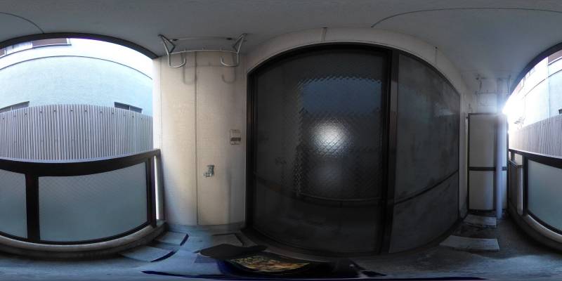 パノラマ画像バルコニー