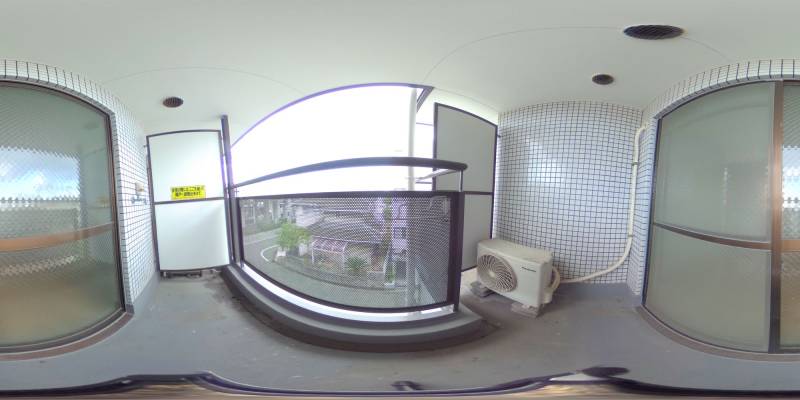 パノラマ画像バルコニー