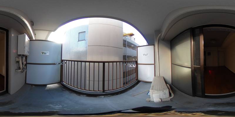 パノラマ画像バルコニー