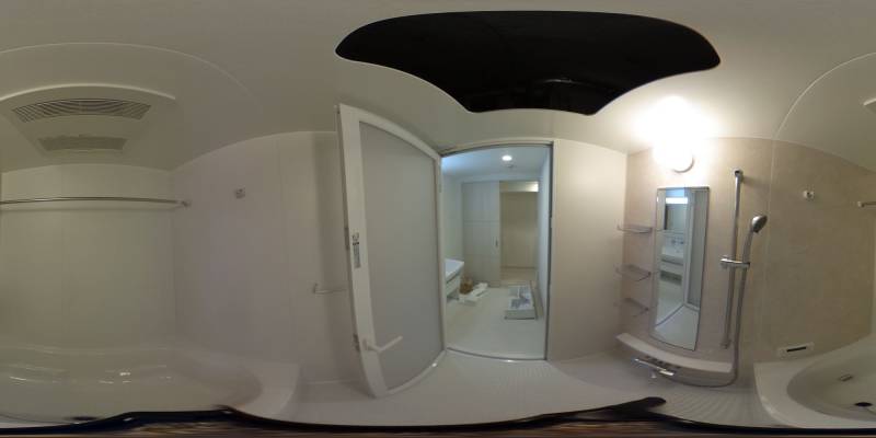 パノラマ画像バスルーム