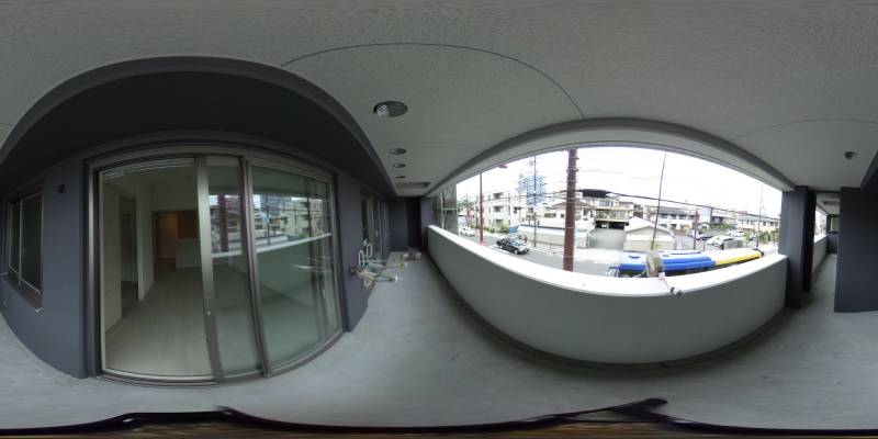 パノラマ画像バルコニー