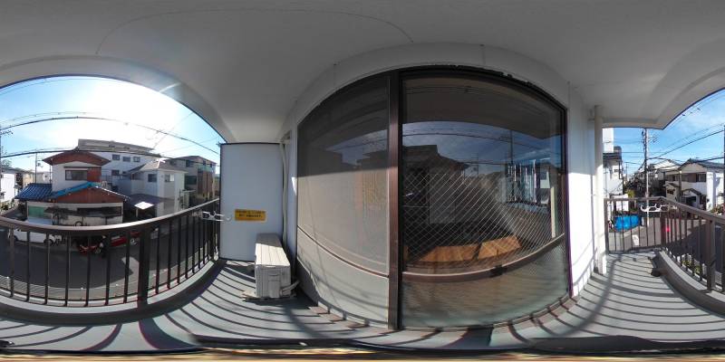 パノラマ画像バルコニー