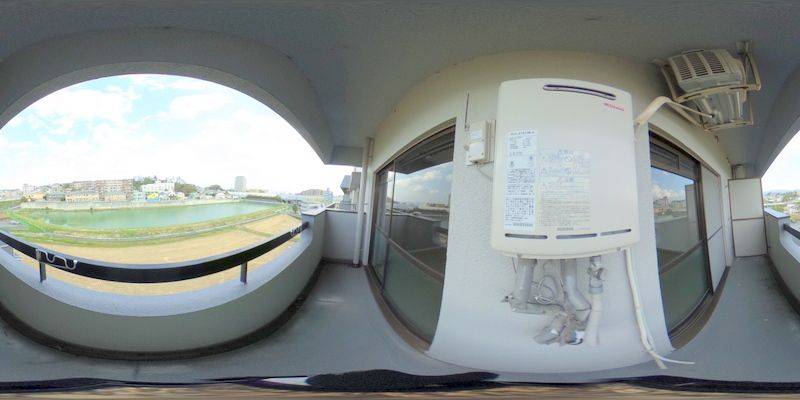 パノラマ画像バルコニー