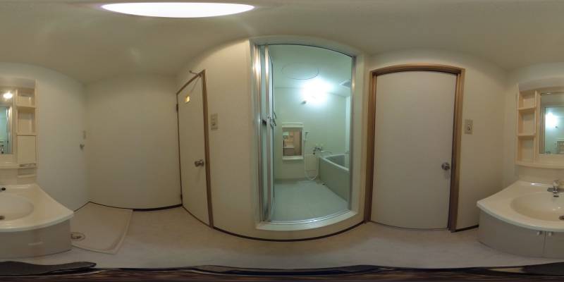 パノラマ画像バスルーム