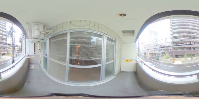 パノラマ画像バルコニー