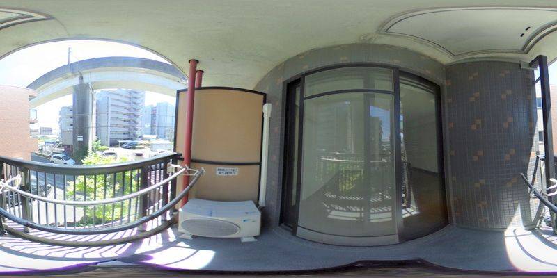 パノラマ画像バルコニー