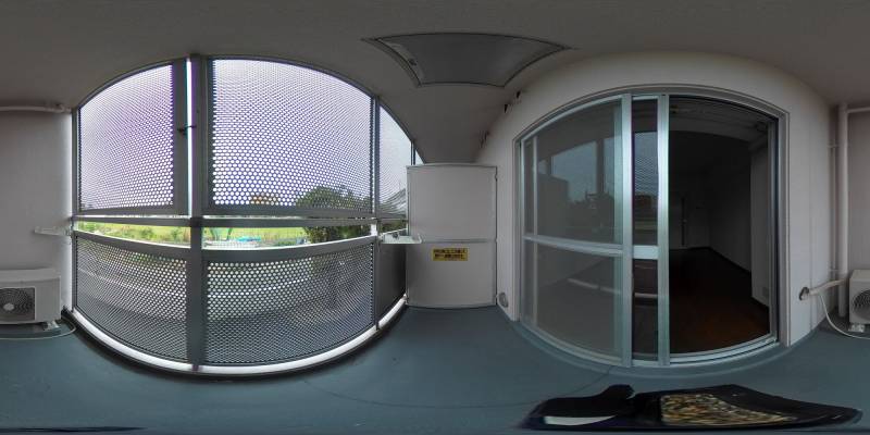 パノラマ画像バルコニー