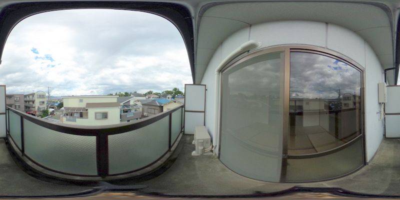 パノラマ画像バルコニー