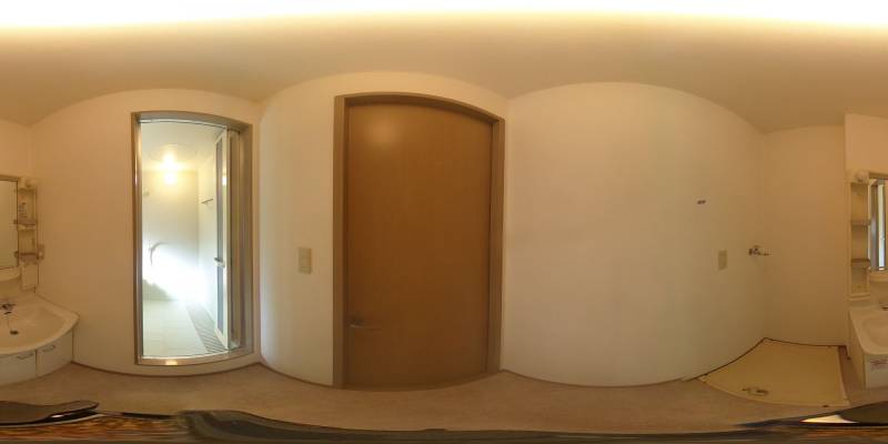 パノラマ画像洗面所