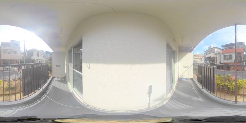 パノラマ画像バルコニー