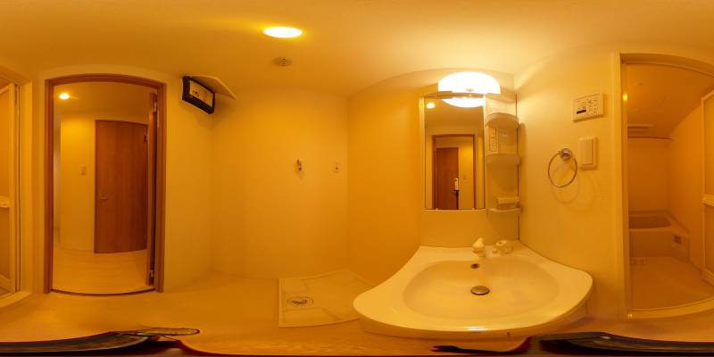 パノラマ画像洗面所