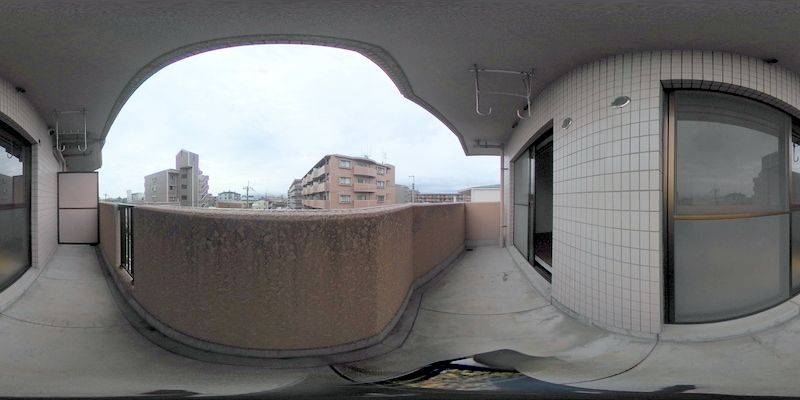 パノラマ画像バルコニー