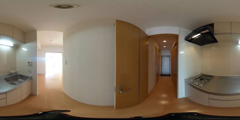 パノラマ画像キッチン
