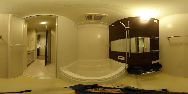 パノラマ画像バスルーム