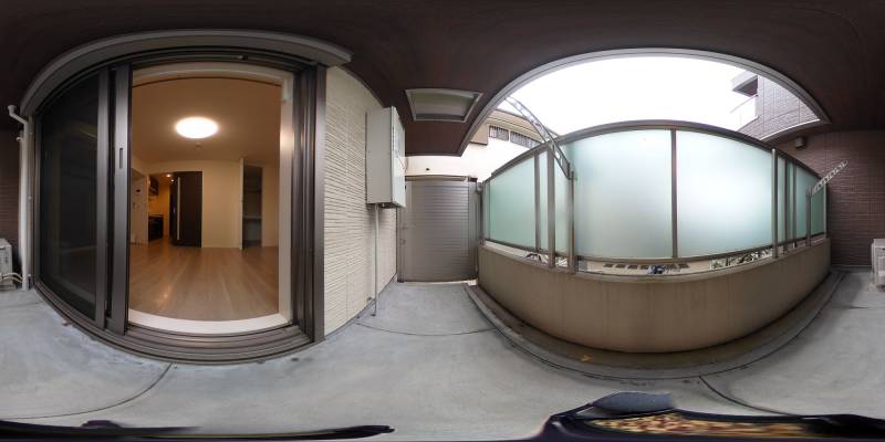 パノラマ画像バルコニー