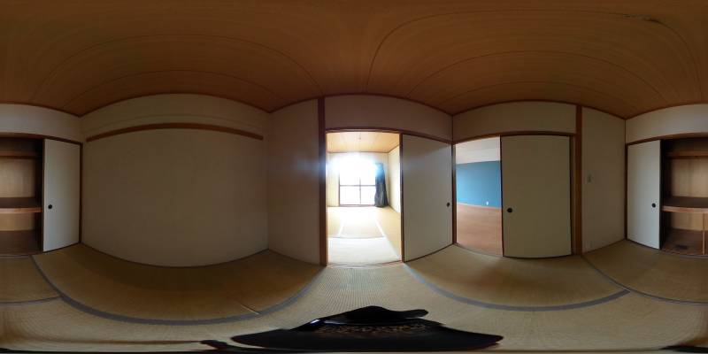 パノラマ画像寝室