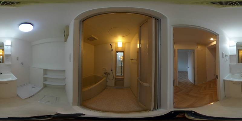 パノラマ画像バスルーム