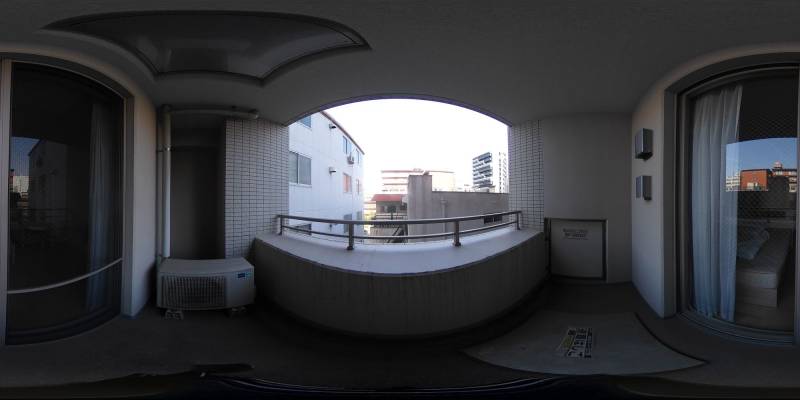 パノラマ画像バルコニー