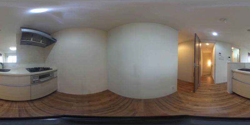 パノラマ画像キッチン