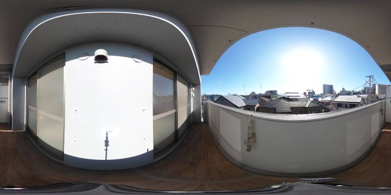 パノラマ画像バルコニー