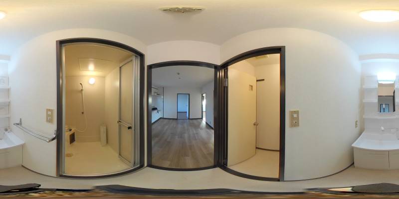 パノラマ画像洗面所