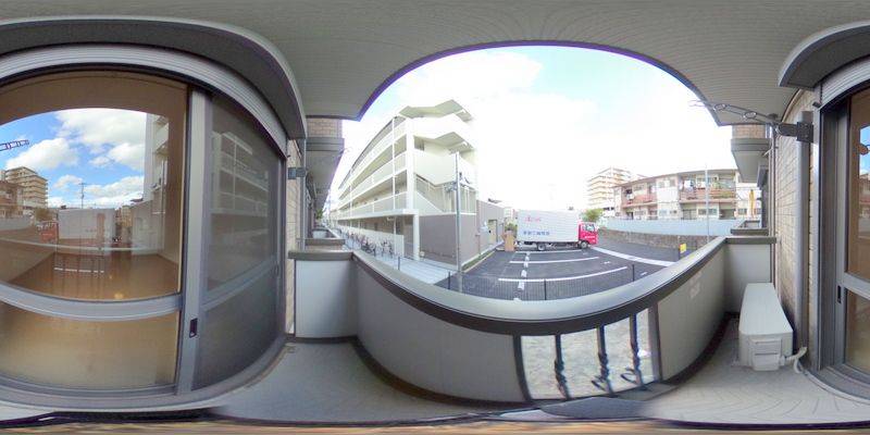パノラマ画像バルコニー