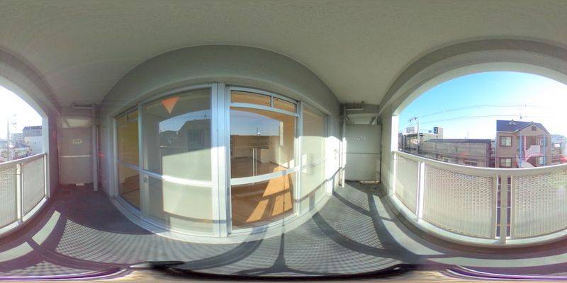 パノラマ画像バルコニー