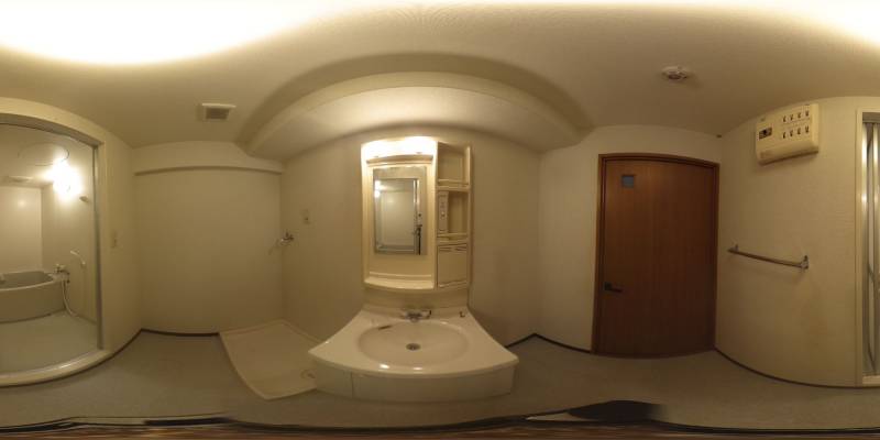 パノラマ画像洗面所