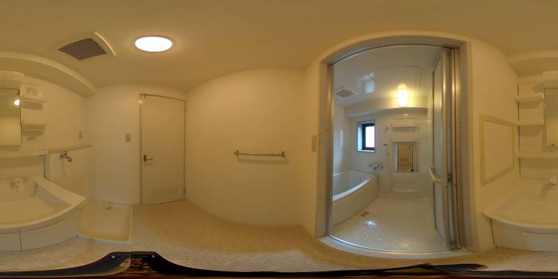 パノラマ画像バスルーム