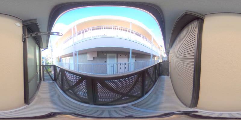 パノラマ画像バルコニー