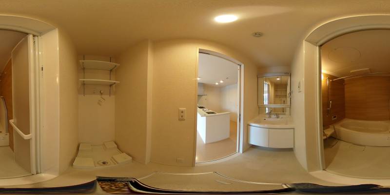 パノラマ画像バスルーム