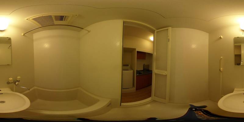パノラマ画像バスルーム