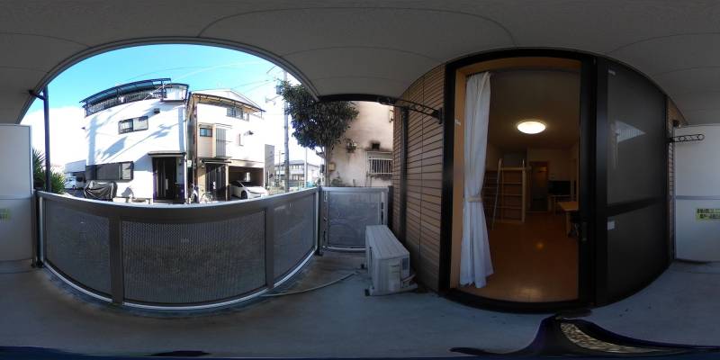 パノラマ画像バルコニー