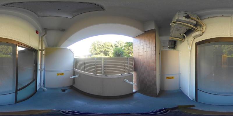 パノラマ画像バルコニー