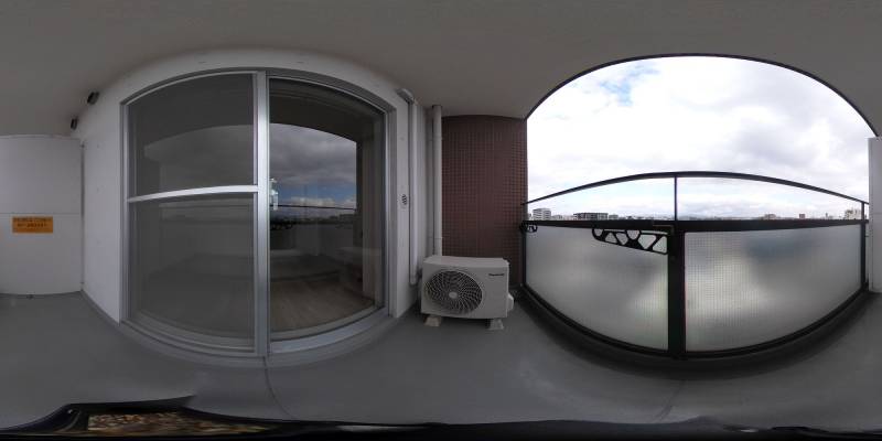 パノラマ画像バルコニー