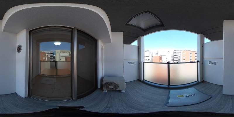 パノラマ画像バルコニー