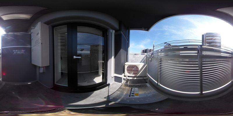 パノラマ画像バルコニー